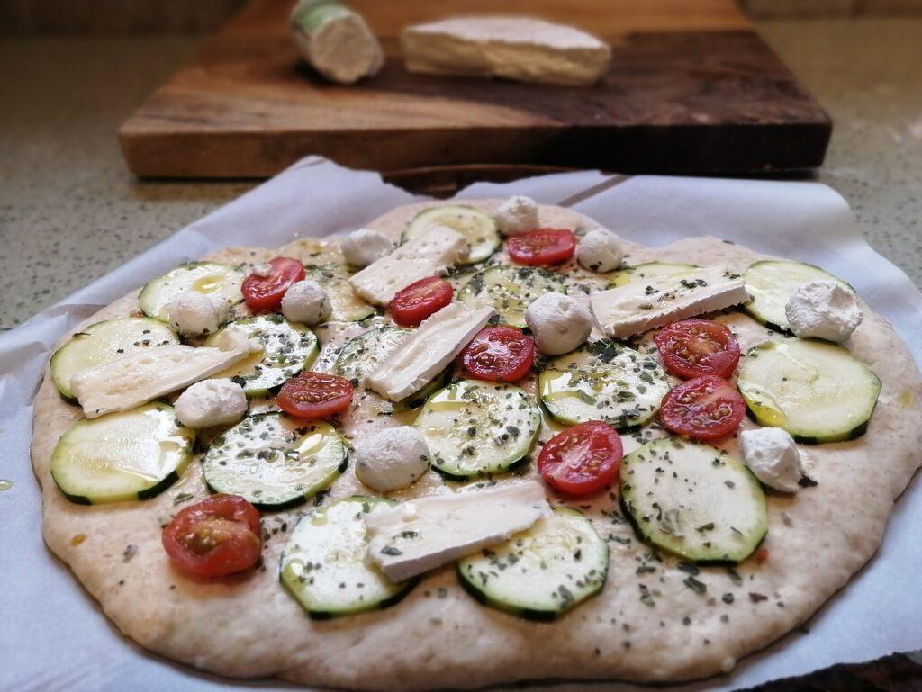 Zucchini Focaccia with Brie and Chevre - The Cheese Shark