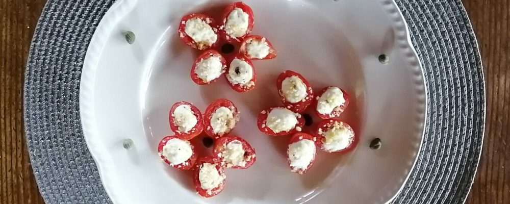 Cheese Filled Cherry Tomatoes - The Cheese Shark