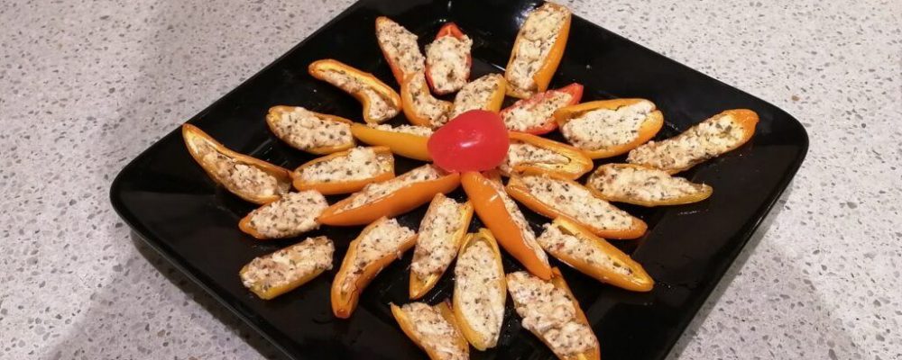 The Cheese Shark - Ricotta stuffed mini peppers